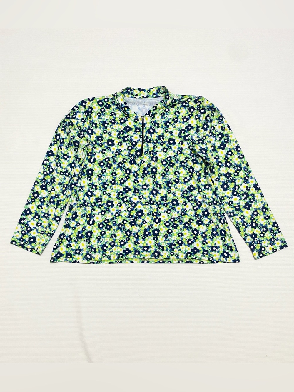 Dona Jo Aim Long Sleeve Polo Charlotte Floral
